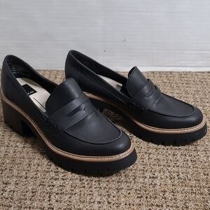 Dolce Vita Black Leather Loafers